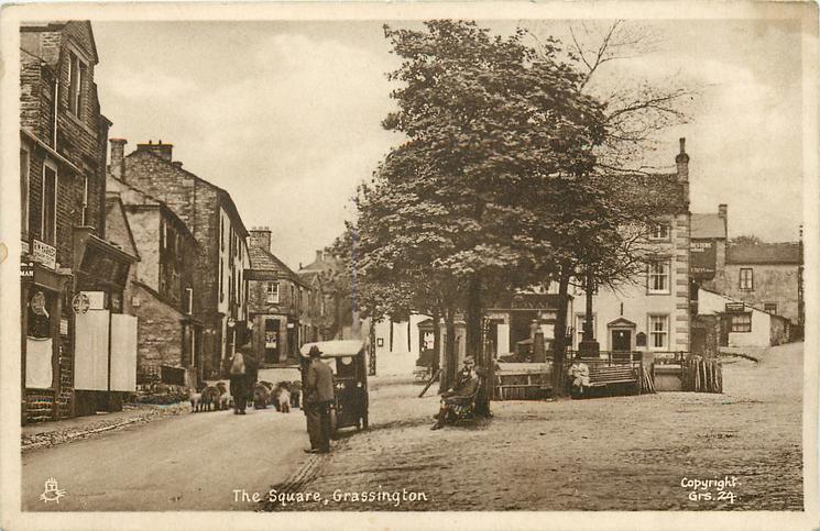 Grassington Yorkshire The Square England OLD PHOTO Grassington Yorkshire The Square England OLD PHOTO