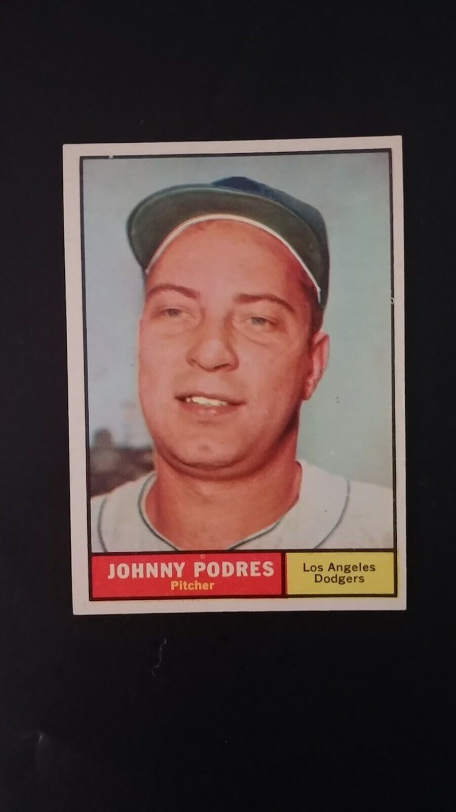 1961 Topps baseball card # 109 Johnny Podres