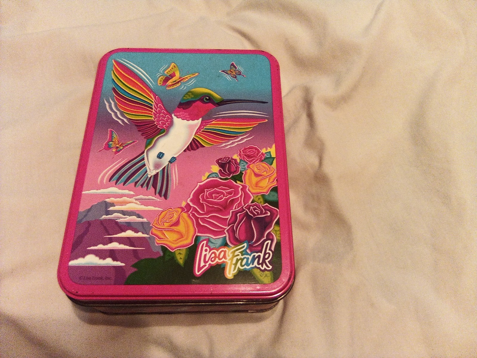 Vintage Lisa Frank - Hummingbird tin box Vintage Lisa Frank - Hummingbird tin box