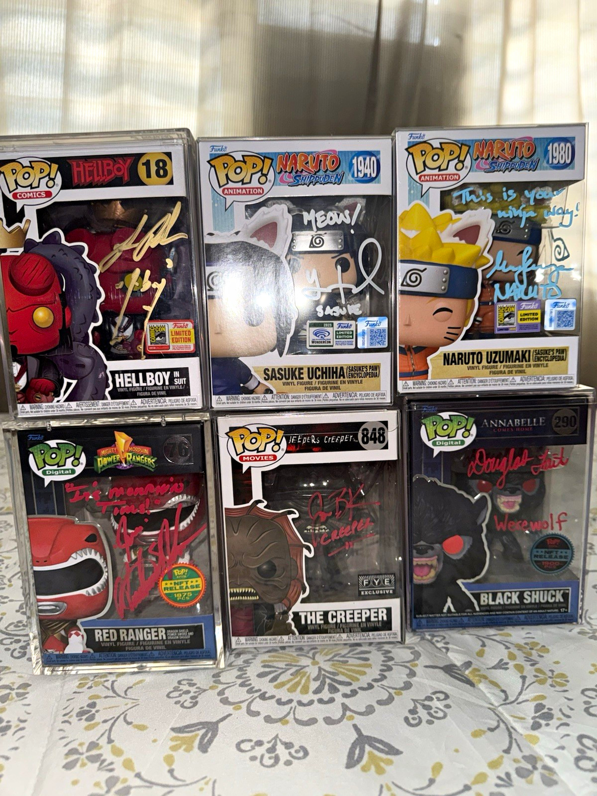 Funko Pop Autographed Signed Lot Funko Pop Autographed Signed Lot