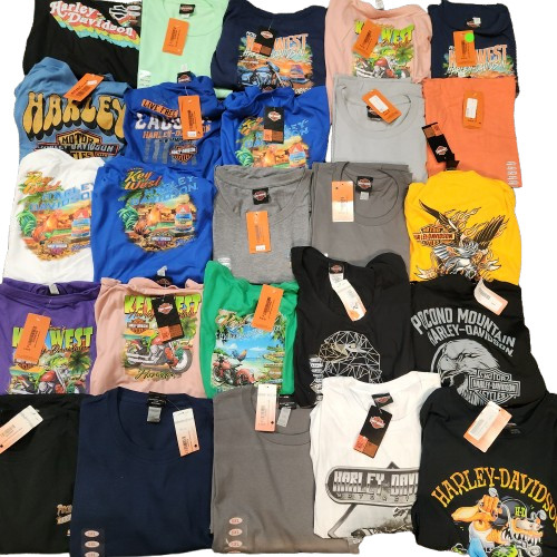 Harley-Davidson Dealership T-Shirts - Bulk Resellers Lot - Mixed Sizes 25pcs NWT Harley-Davidson Dealership T-Shirts - Bulk Resellers Lot - Mixed Sizes 25pcs NWT