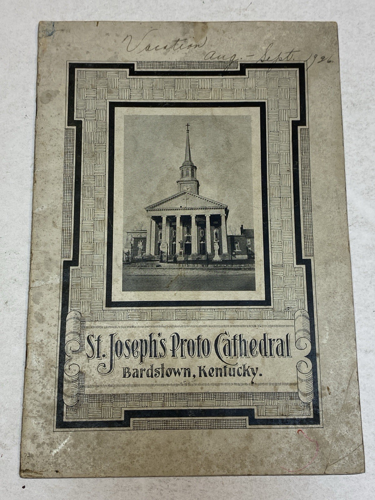 St Joseph\'s Proto Cathedral Painting Bardstown Kentucky 1923 Antique Art Booklet St Joseph\'s Proto Cathedral Painting Bardstown Kentucky 1923 Antique Art Booklet
