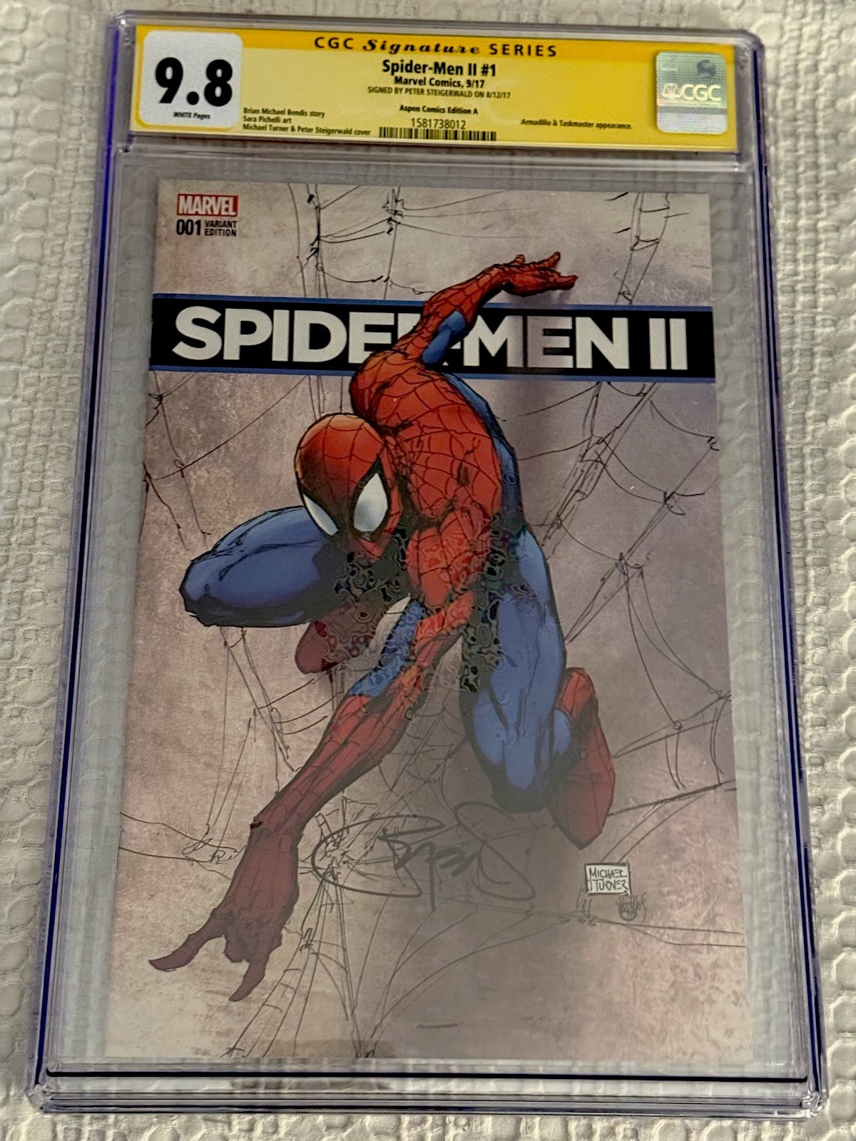 CGC Signature Series 9.8 Spider Man II #1 Signed Peter Steigerwald. CGC Signature Series 9.8 Spider Man II #1 Signed Peter Steigerwald.