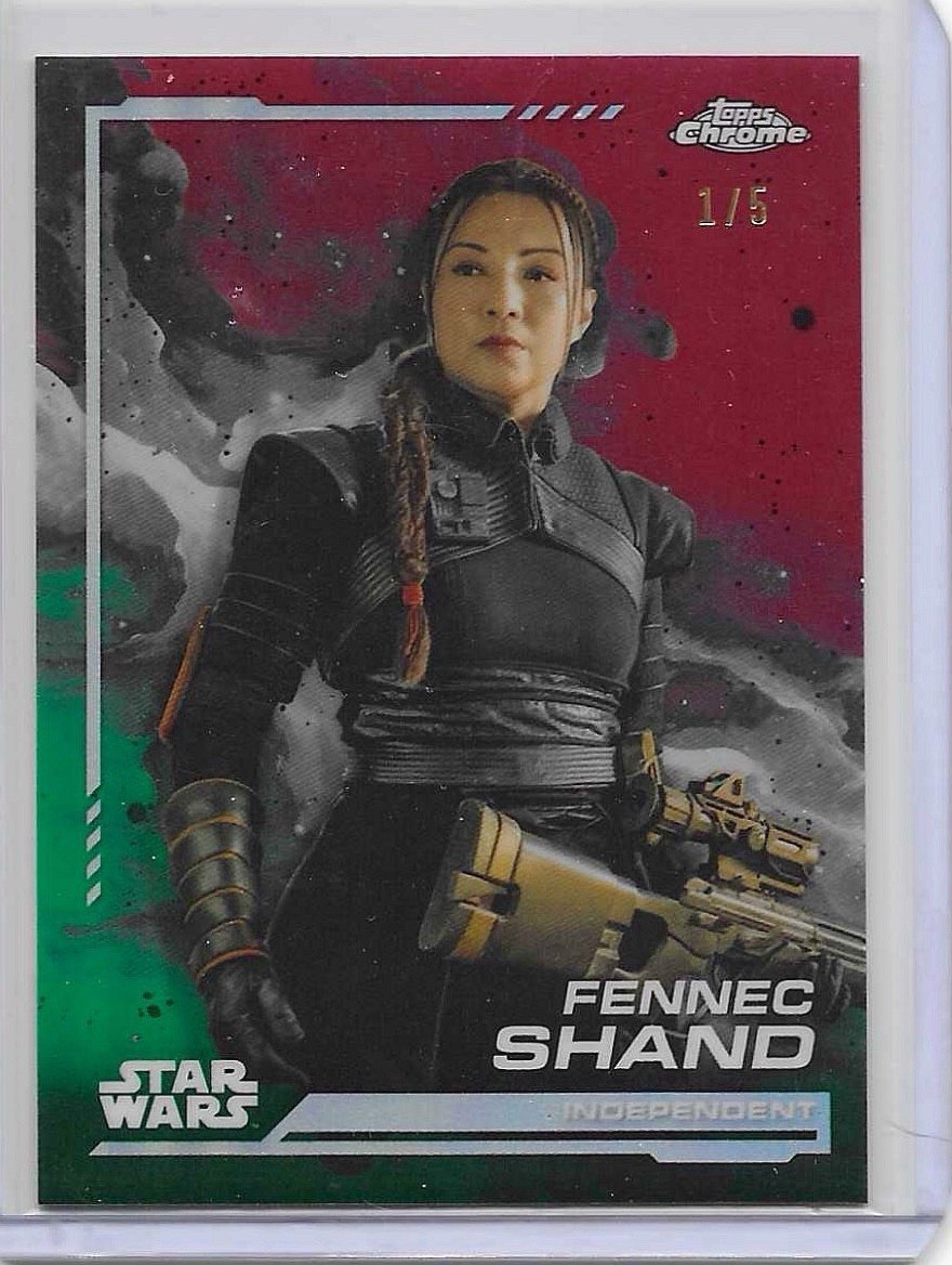 Fennec Shand - 2024 Topps Chrome Star Wars #20 Red Refractor Alpha /5 Fennec Shand - 2024 Topps Chrome Star Wars #20 Red Refractor Alpha /5