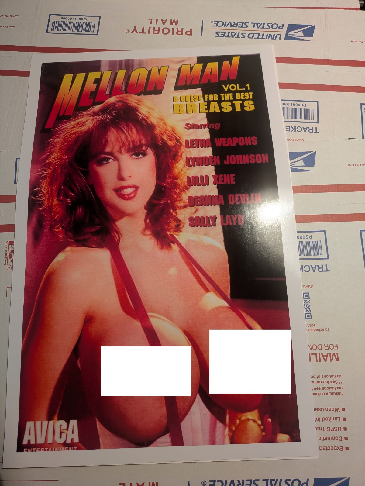 Adult Pin-Up Vintage Poster 11X17 Mellon Man Vol 1 Breasts Kimberly Kupps glossy Adult Pin-Up Vintage Poster 11X17 Mellon Man Vol 1 Breasts Kimberly Kupps glossy