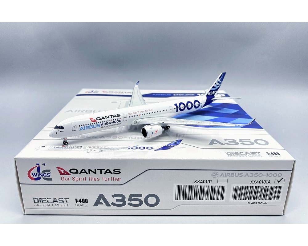 JC Wings XX40101A Qantas Airbus A350-1000 House Color F-WMIL Diecast 1/400 Model JC Wings XX40101A Qantas Airbus A350-1000 House Color F-WMIL Diecast 1/400 Model