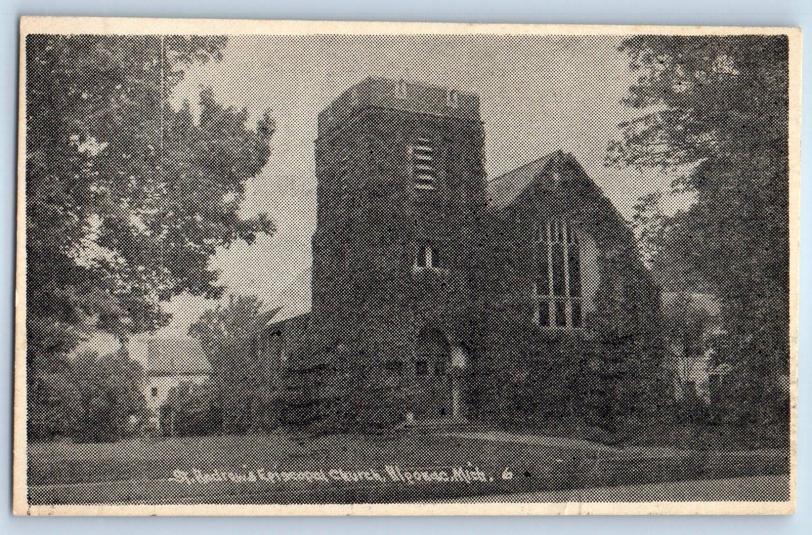 1947 Algonac Michigan MI Postcard St Andrew Episcopal Church Rev Dr A. Jamieson 1947 Algonac Michigan MI Postcard St Andrew Episcopal Church Rev Dr A. Jamieson