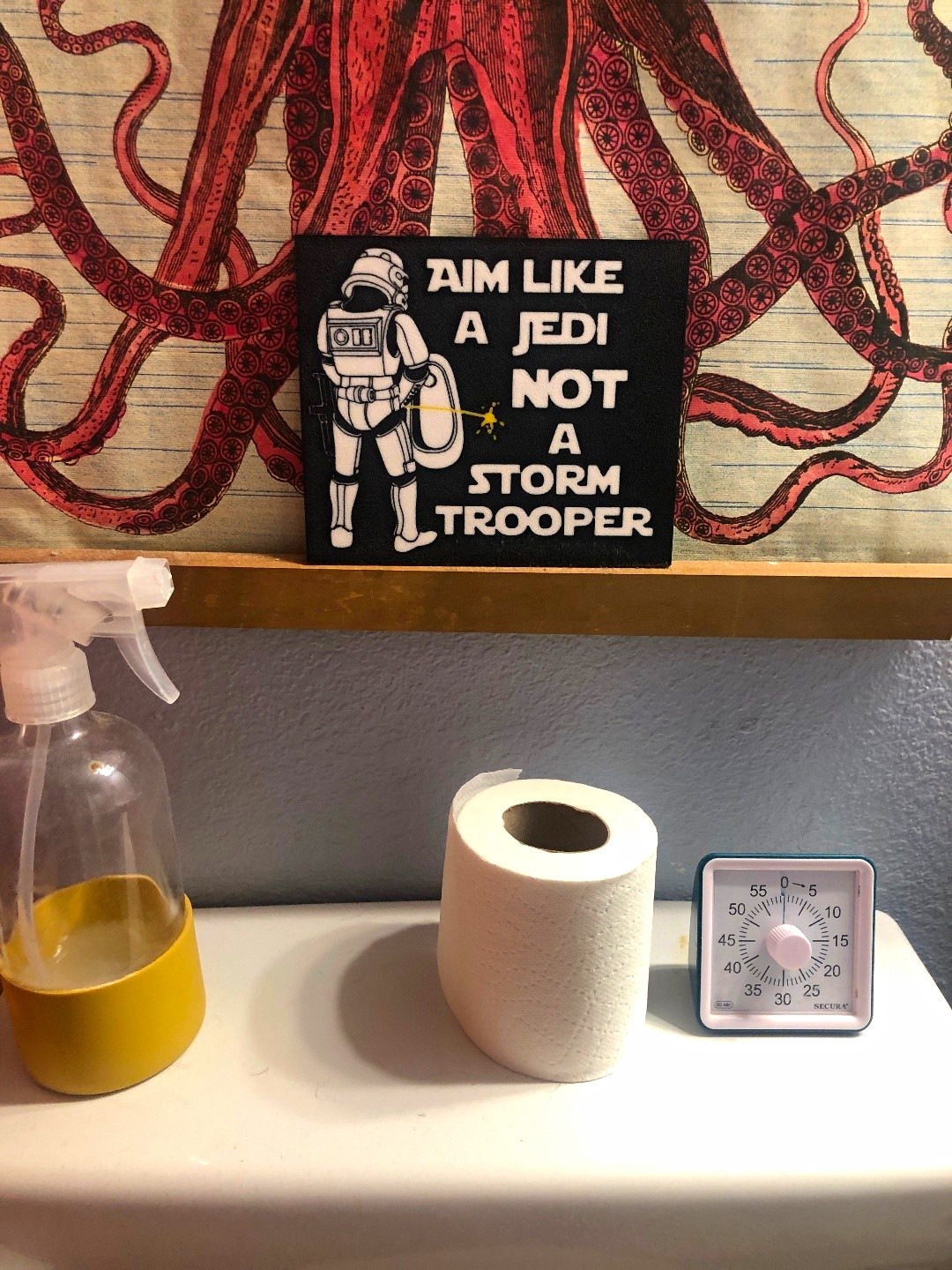 Stormtrooper Humor 3d printed Wall Plaque Sign Black/White Horizontal Hanging Stormtrooper Humor 3d printed Wall Plaque Sign Black/White Horizontal Hanging