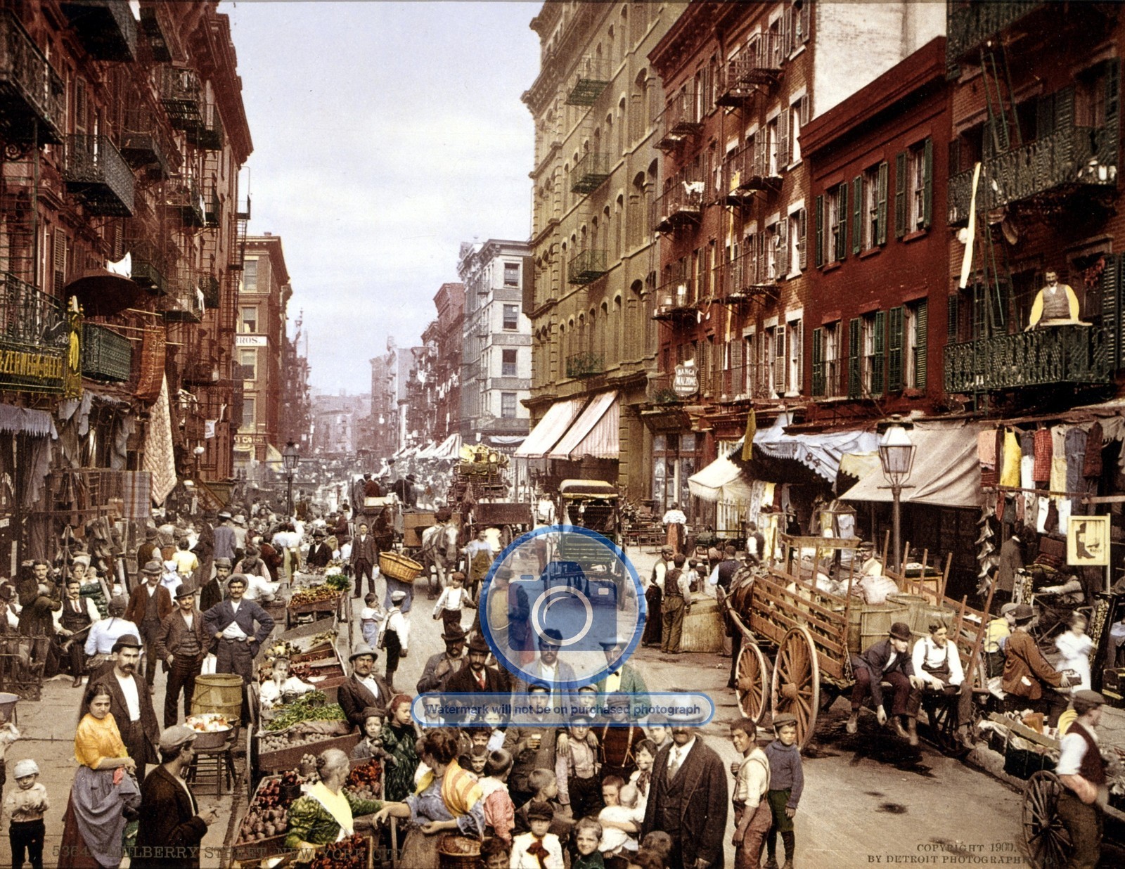MULBERRY STREET NEW YORK CITY NY HISTORIC SCENE 1900 8.5X11 PHOTO MULBERRY STREET NEW YORK CITY NY HISTORIC SCENE 1900 8.5X11 PHOTO