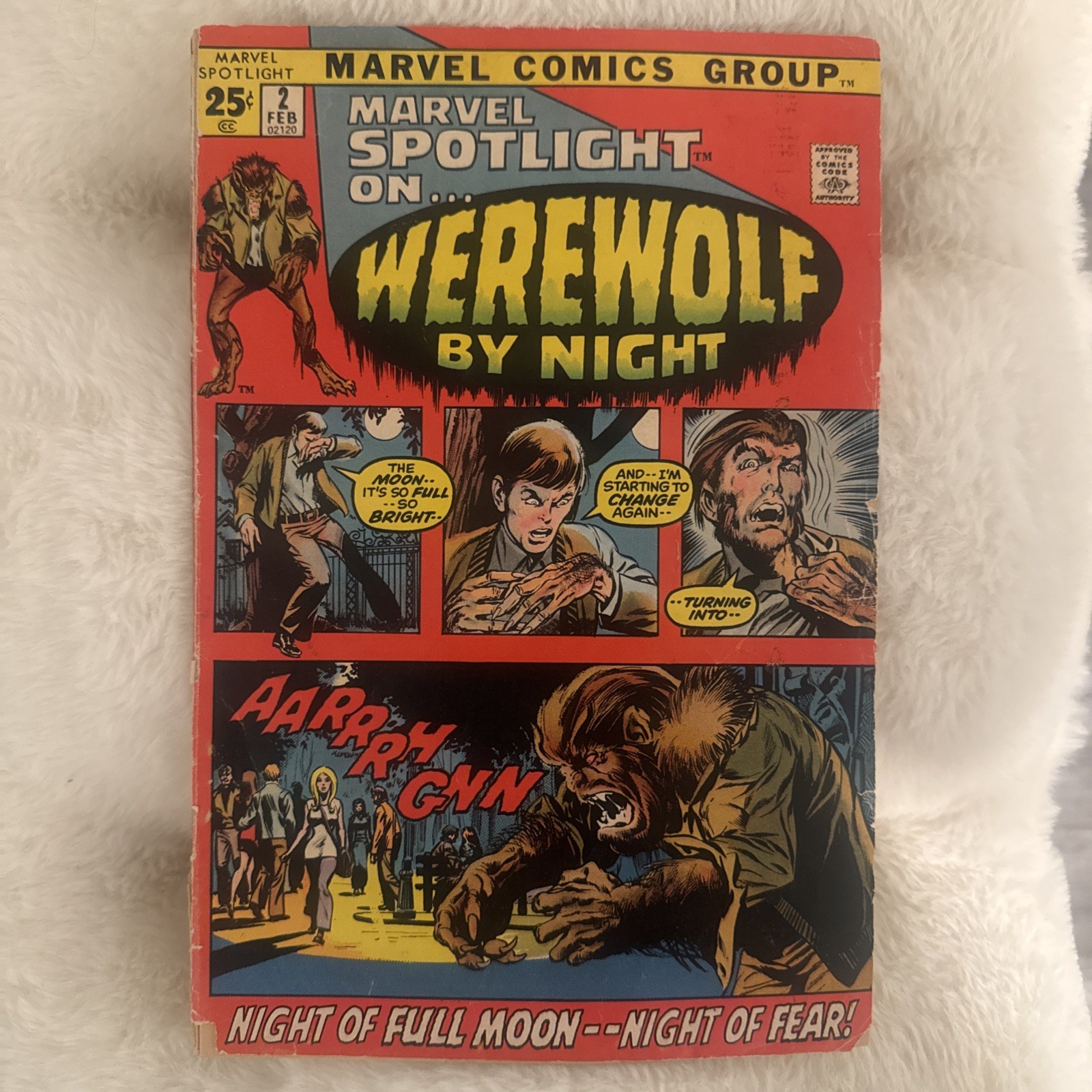 Marvel Comics Marvel Spotlight #2 (1972) | Werewolf by Night COVER DETACHED