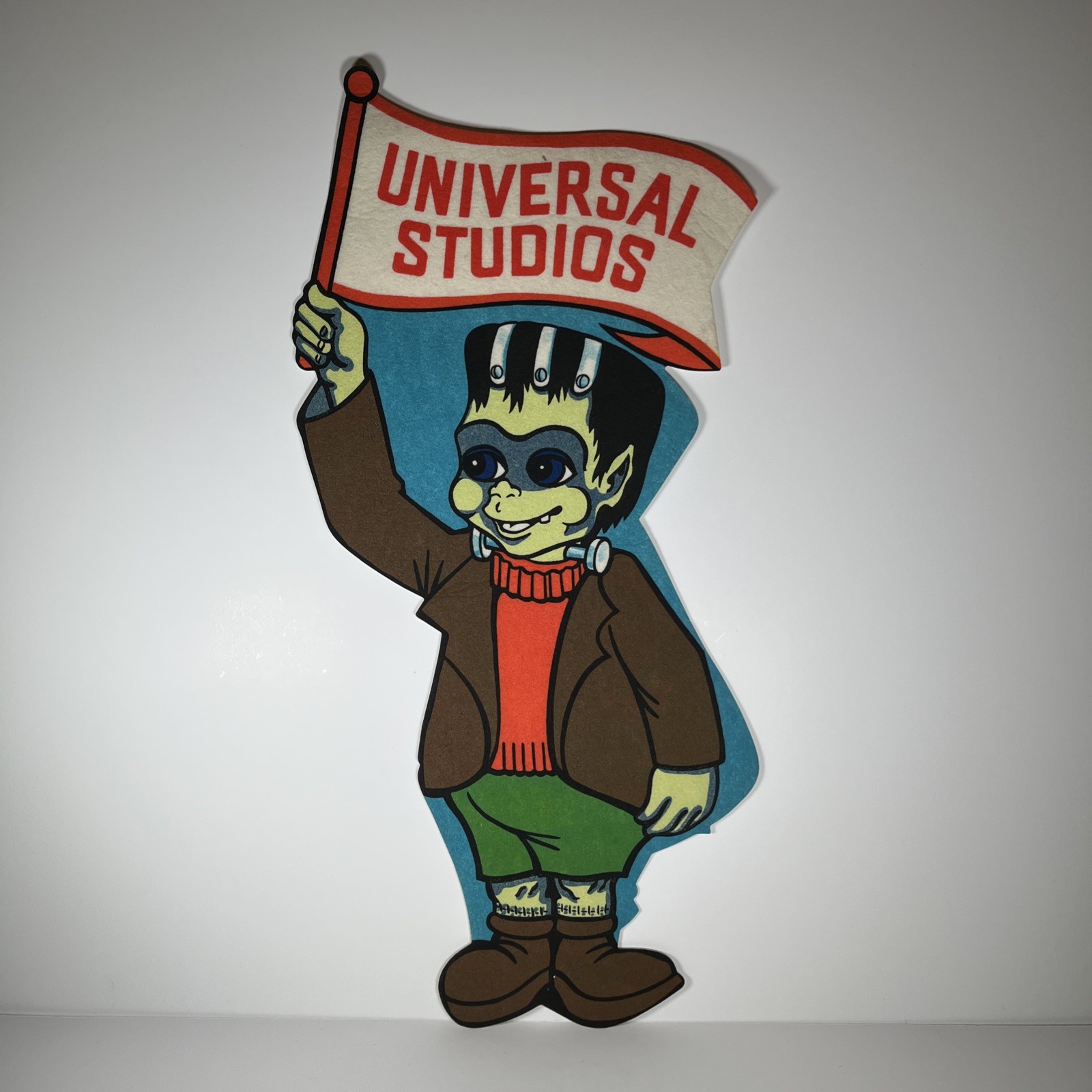 Vintage 1976 Universal Studios Baby Frankenstein Felt Pennant Lil Frankie RARE Vintage 1976 Universal Studios Baby Frankenstein Felt Pennant Lil Frankie RARE