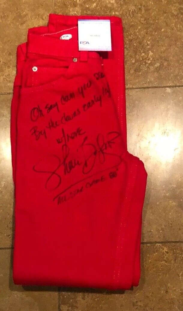 Shari Belefonte Signed  autograph PSA/DNA 1986 MLB Baseball All Star Game Pants