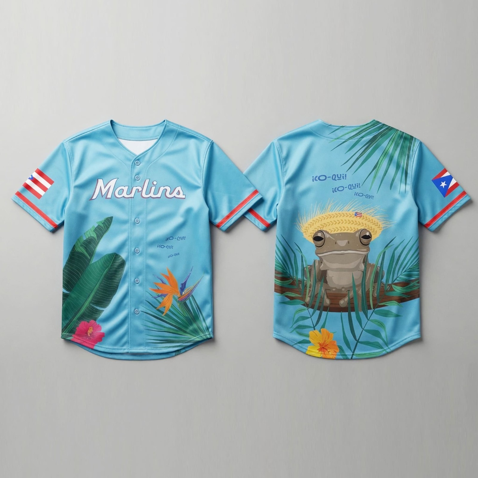 HOT 2026 Marlins Puerto Rican Heritage Jersey Giveaway 3D Printed Gift For Fan