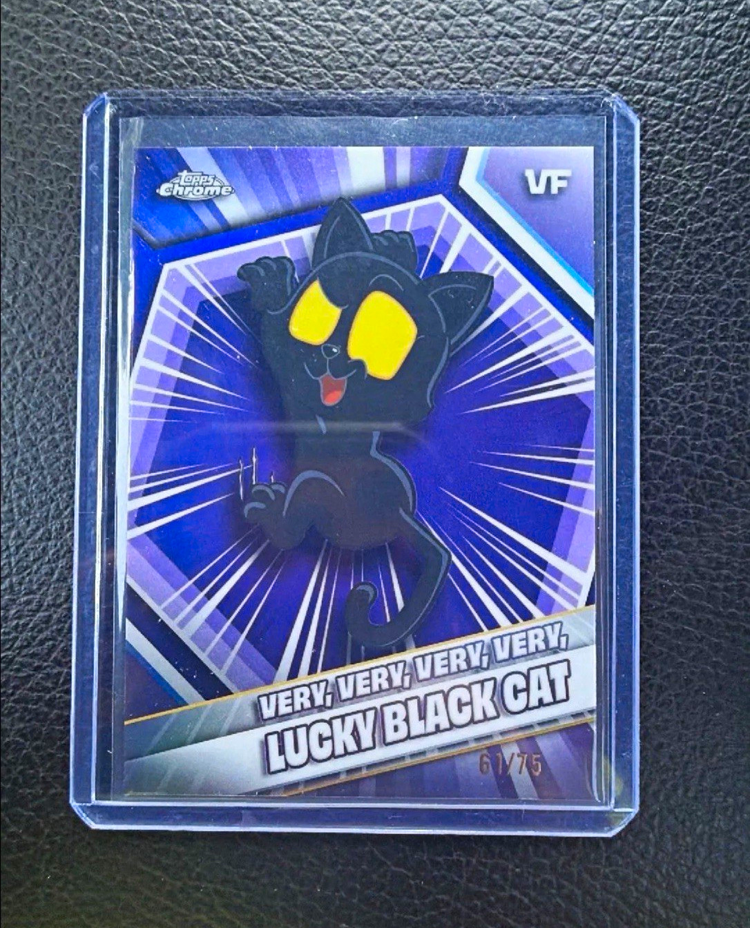 Topps 2026 Topps Chrome VeeFriends #55 Very Very Very Very Lucky Black Cat 61/75 Topps 2026 Topps Chrome VeeFriends #55 Very Very Very Very Lucky Black Cat 61/75