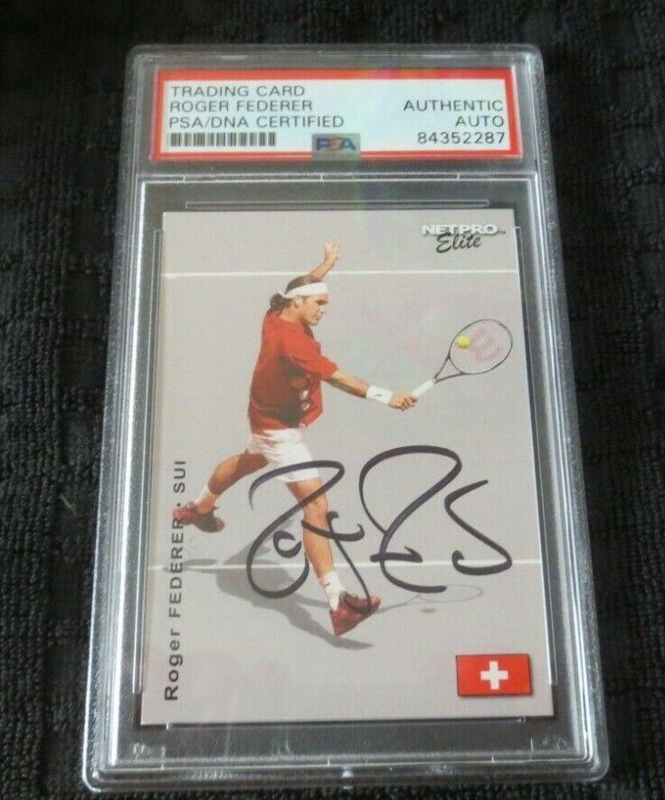 Roger Federer signed autographed PSA/DNA slabbed 2003 Netpro Elite Rookie RC #E3