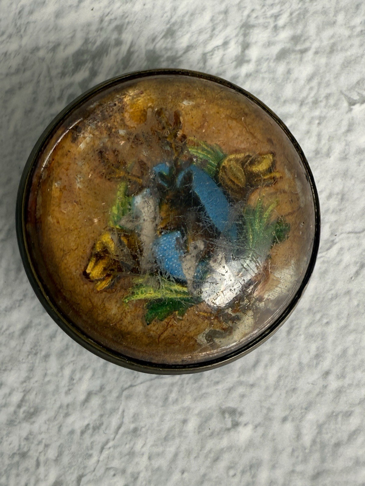Antique Horse Bridle Rosette Floral deer dogs Domed Glass Brass Harness Ornament Antique Horse Bridle Rosette Floral deer dogs Domed Glass Brass Harness Ornament