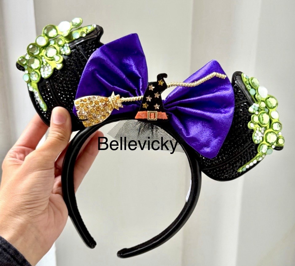 NEW 2026 BaubleBar Disney Minnie Witch Cauldron Halloween Ears Headband SOLD OUT NEW 2026 BaubleBar Disney Minnie Witch Cauldron Halloween Ears Headband SOLD OUT