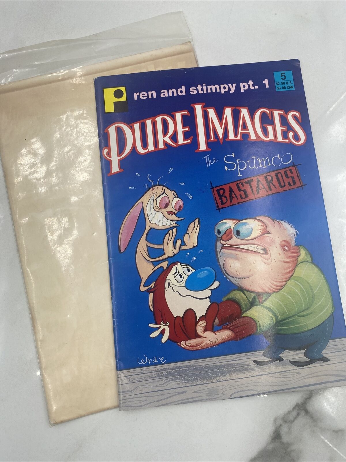 Pure Images #5 Bill Wray Pre-Dates Ren and Stimpy #1 1990 Magazine / Comic