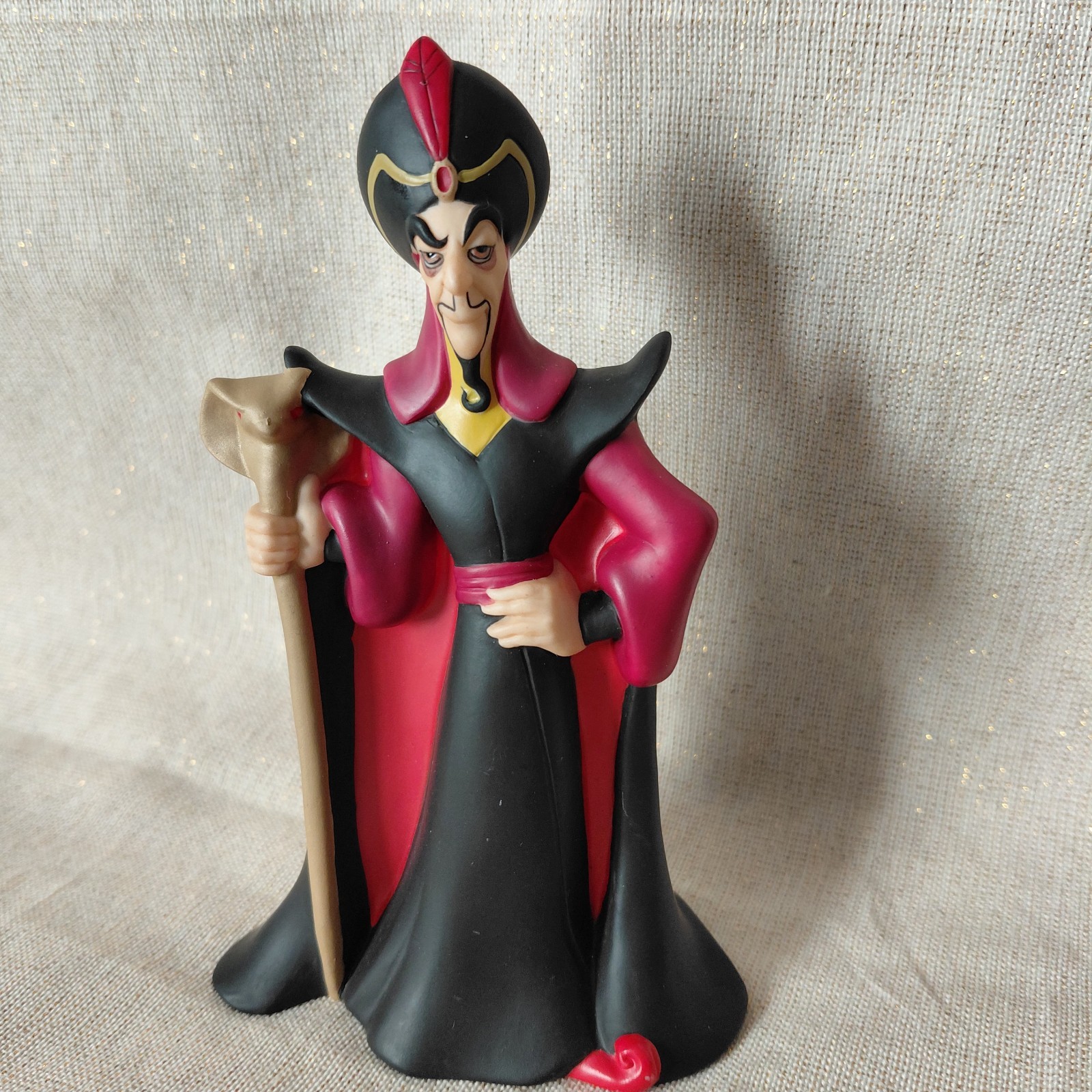Rare Disney Parks Exclusive JAFAR 1992 Aladdin Hand Painted Bisque Porcelain VTG