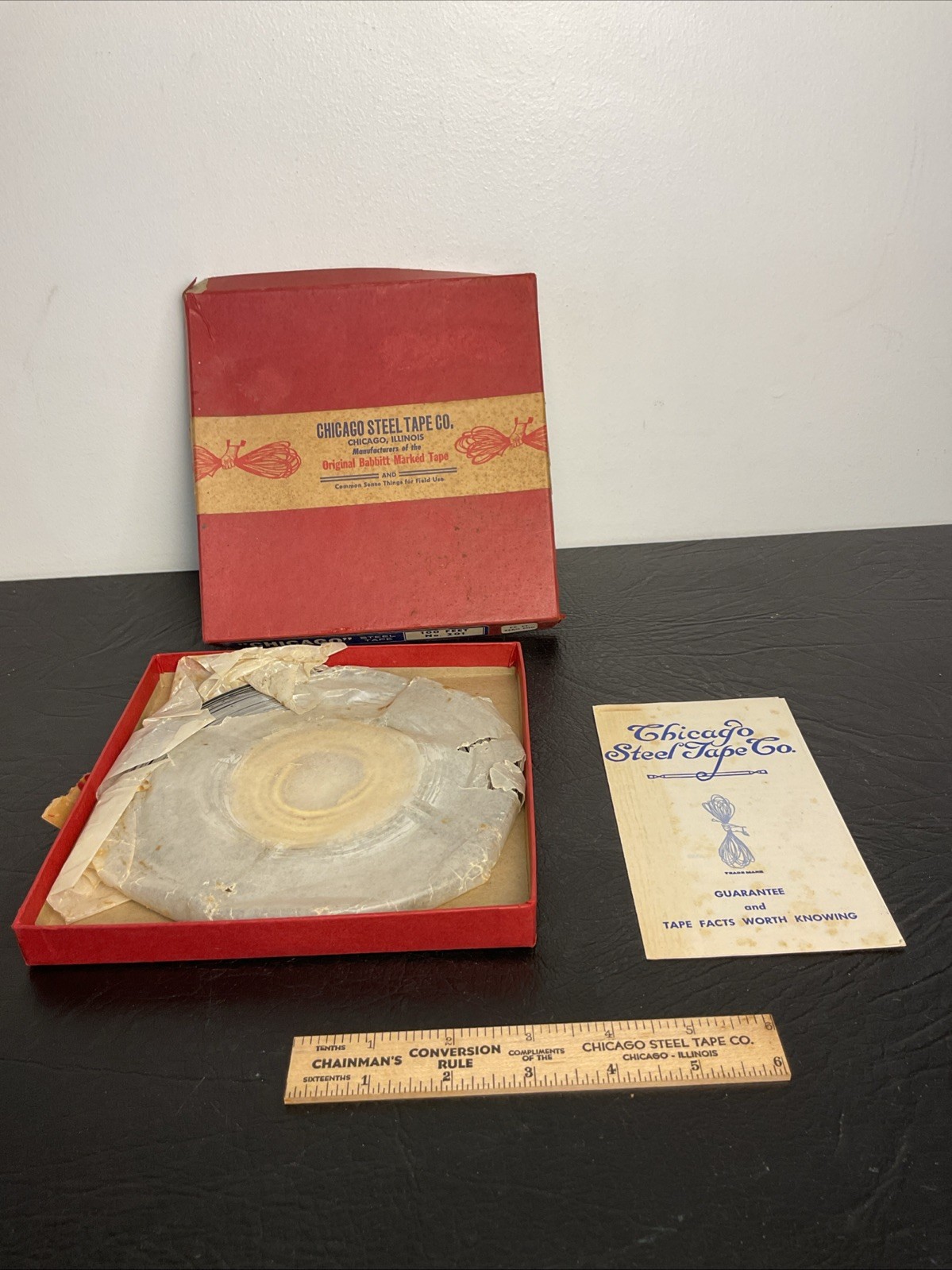 Rare 1920s Chicago Steel Tape Co Babbitt Brochure Box Rules Complete Surveyor Rare 1920s Chicago Steel Tape Co Babbitt Brochure Box Rules Complete Surveyor