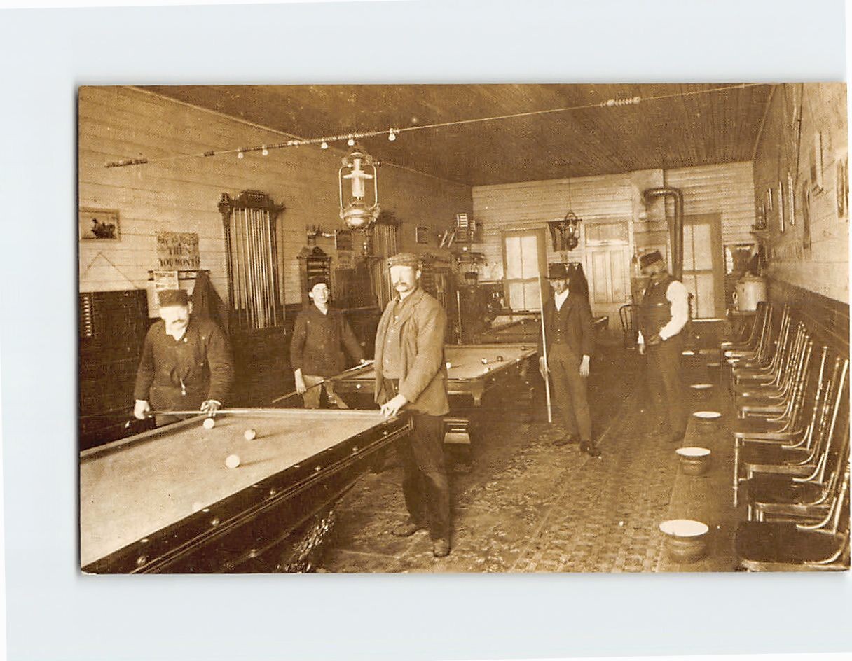 Postcard Eight Ball in the Corner Pocket Marion Kansas USA