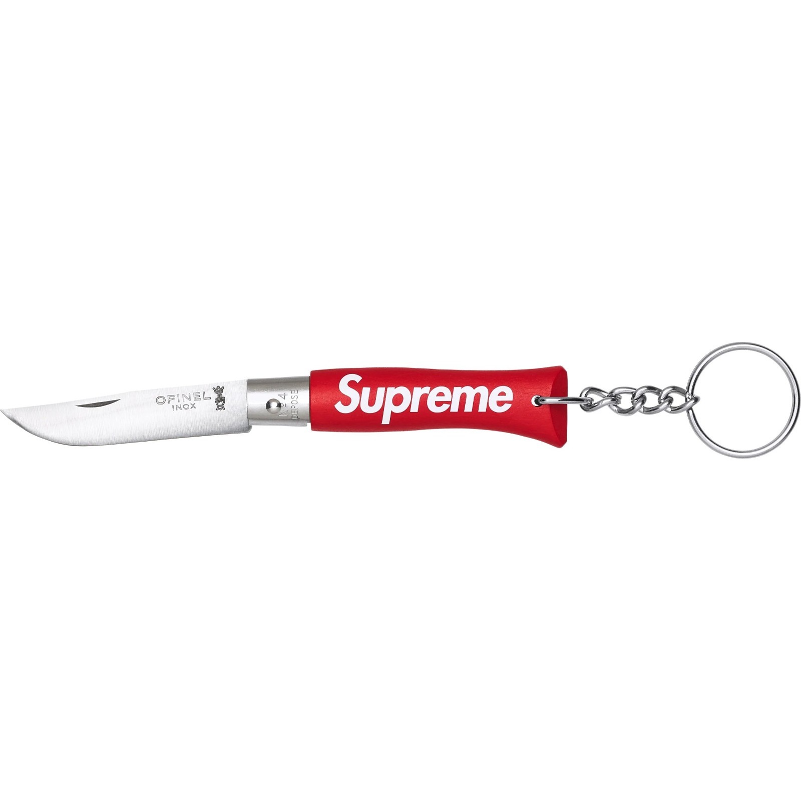 Supreme Opinel No. 4 Keychain Pocket Knife (Red)