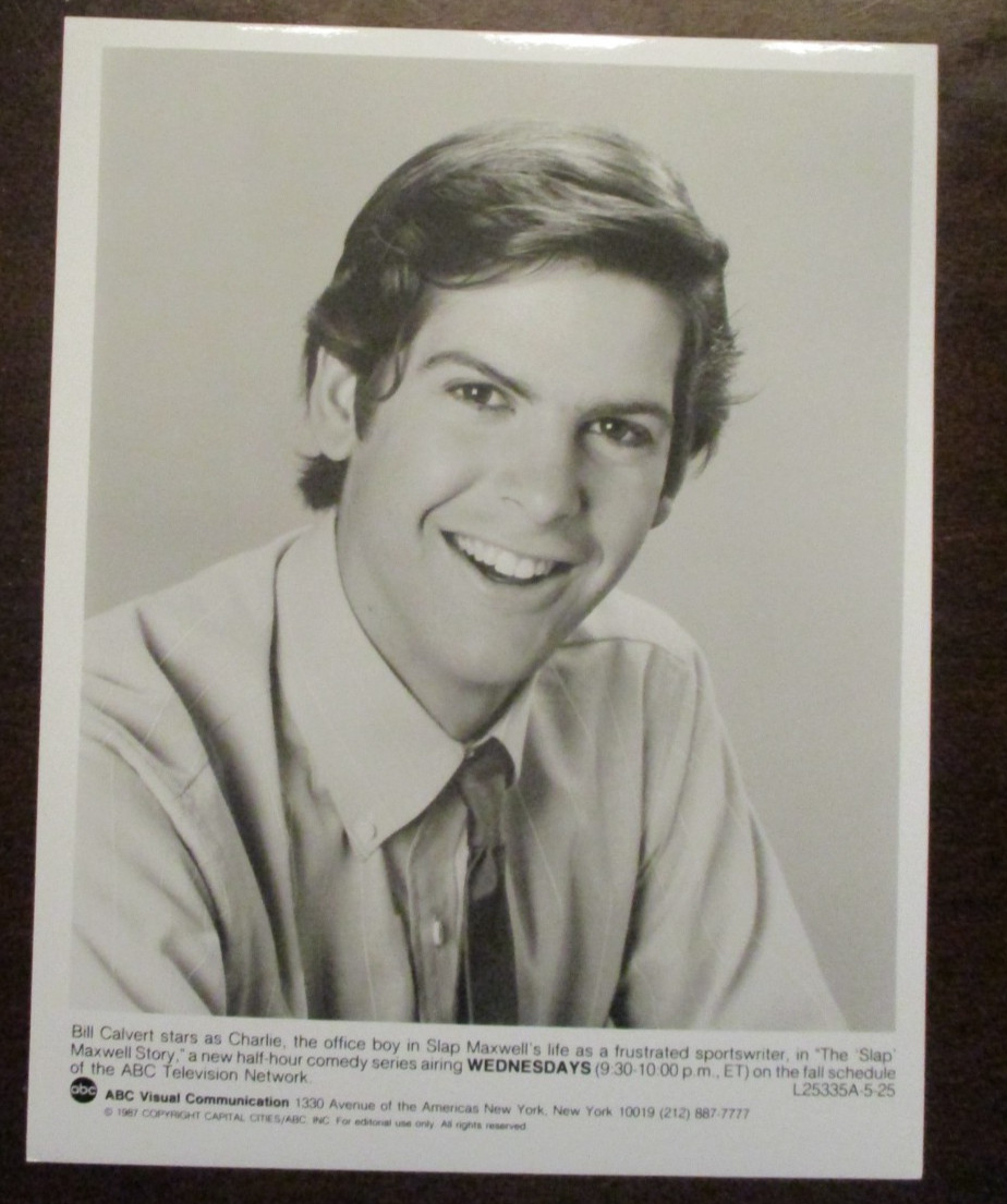 PRESS PROMO PHOTO 1987 TV SHOW THE SLAP MAXWELL STORY BILL CALVERT B&W 7X9 Z936
