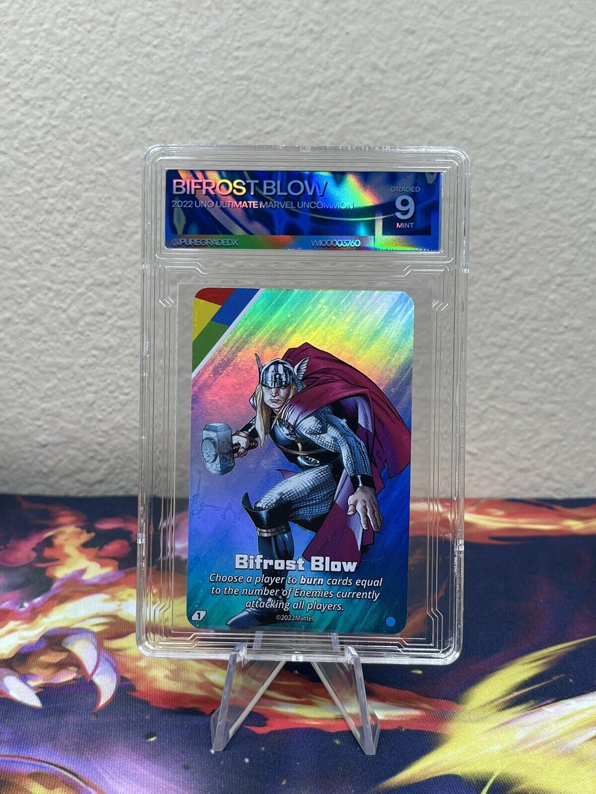 2022 Uno Ultimate Marvel Thor Foil Graded 9 Pure Graded X