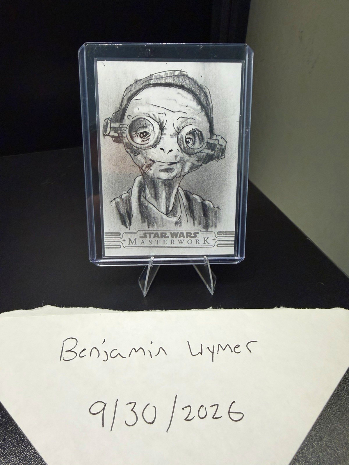 Topps Star Wars Masterwork Maz Kanata Sketch Card Auto John D. Boren Topps Star Wars Masterwork Maz Kanata Sketch Card Auto John D. Boren