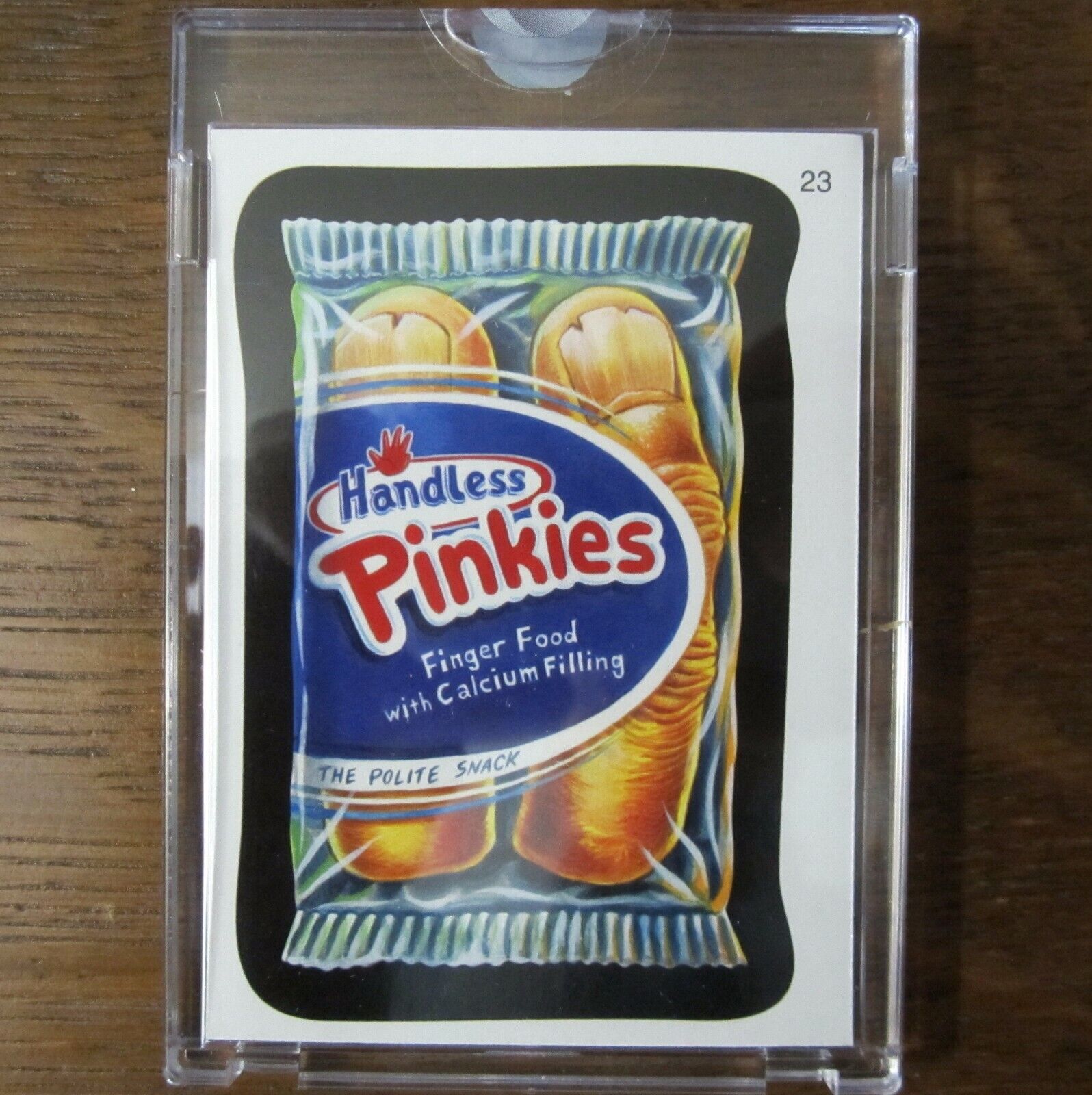 2010 Topps ANS 7 WACKY PACKAGES HANDLESS PINKIES Proof Card Vault TWINKIES KISS
