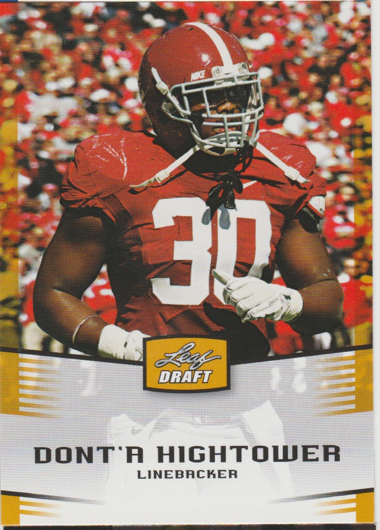Don\'ta Hightower 2012 Leaf Draft gold Rookie RC card 14
