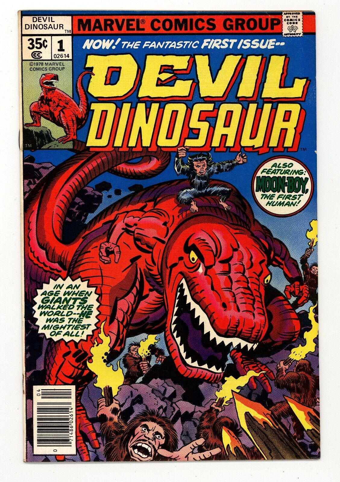 Devil Dinosaur 1 VF- 1st Appearance Devil Dinosaur and Moon Boy 1978
