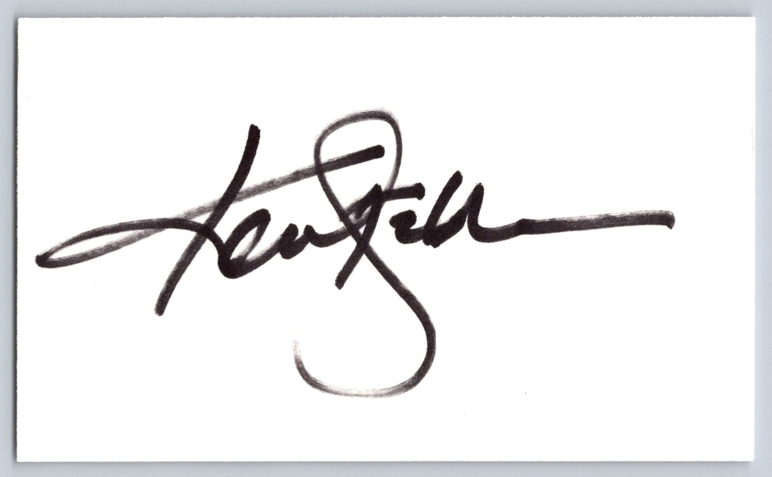 Ken Stabler Autograph Hand Signed Index Card Original Signature Football HOF Ken Stabler Autograph Hand Signed Index Card Original Signature Football HOF