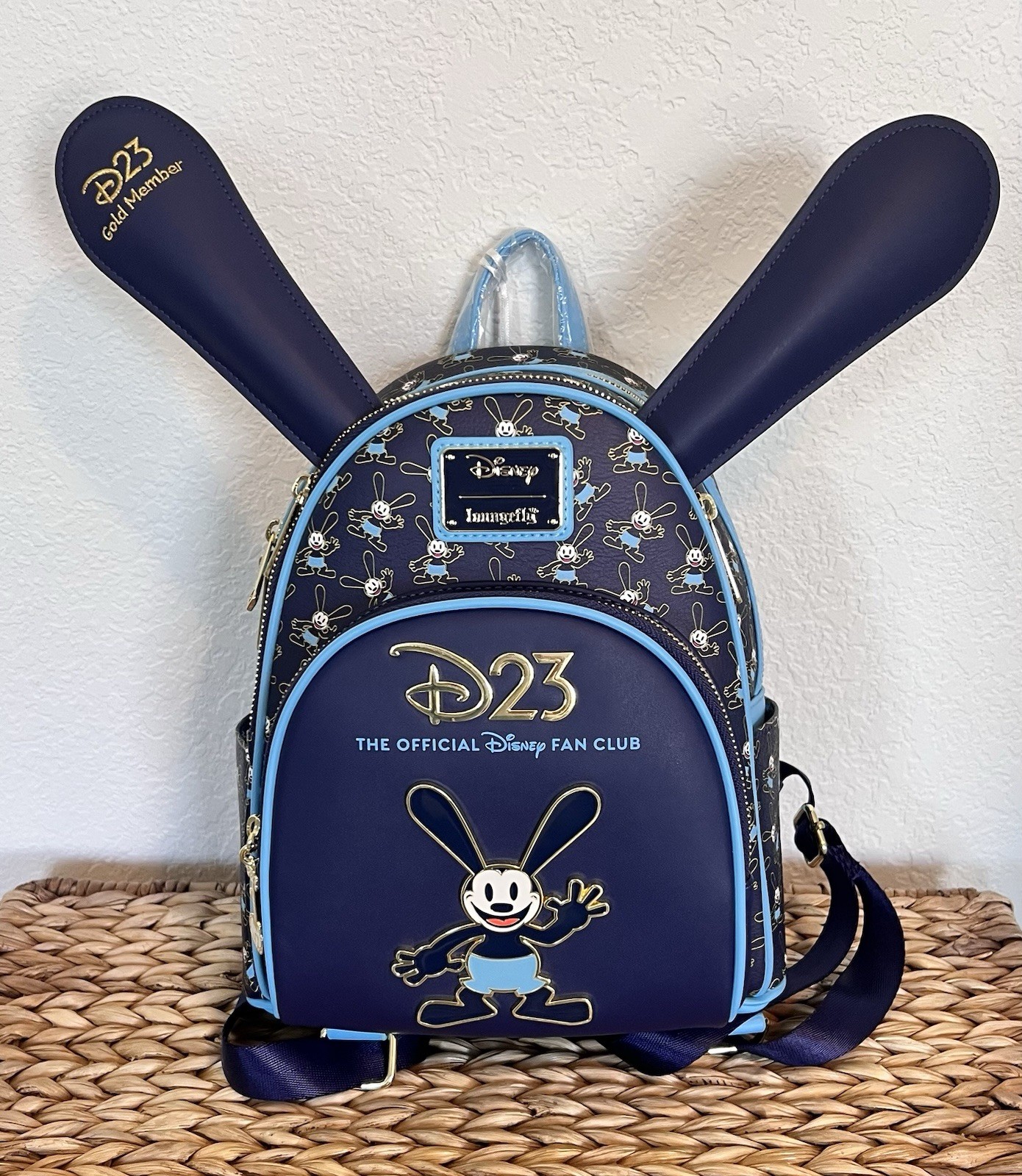 Disney NEW 2026 D23 Gold Member Loungefly Oswald Lucky Rabbit Backpack Ears Disney NEW 2026 D23 Gold Member Loungefly Oswald Lucky Rabbit Backpack Ears