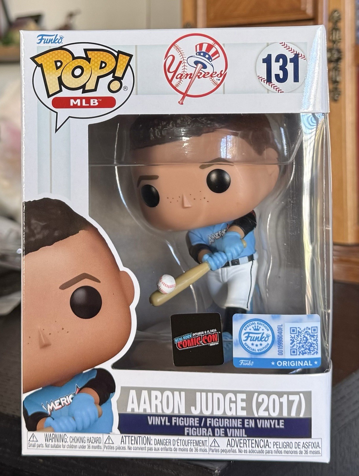 Funko Pop MLB: AARON JUDGE (2017) #131 NYCC 2026 Toy Temple Exclusive IN HAND