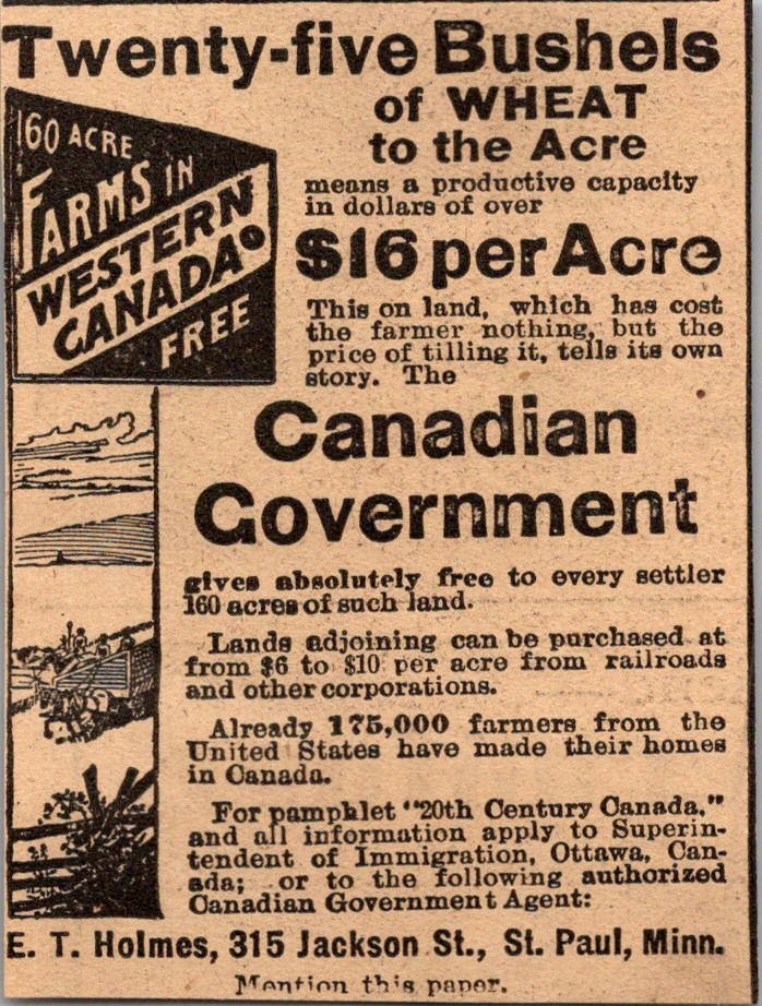 ET Holmes Bushels Of Wheat Jackson St St Paul MN 1906 Minneapolis Ad SAL1-M13 ET Holmes Bushels Of Wheat Jackson St St Paul MN 1906 Minneapolis Ad SAL1-M13