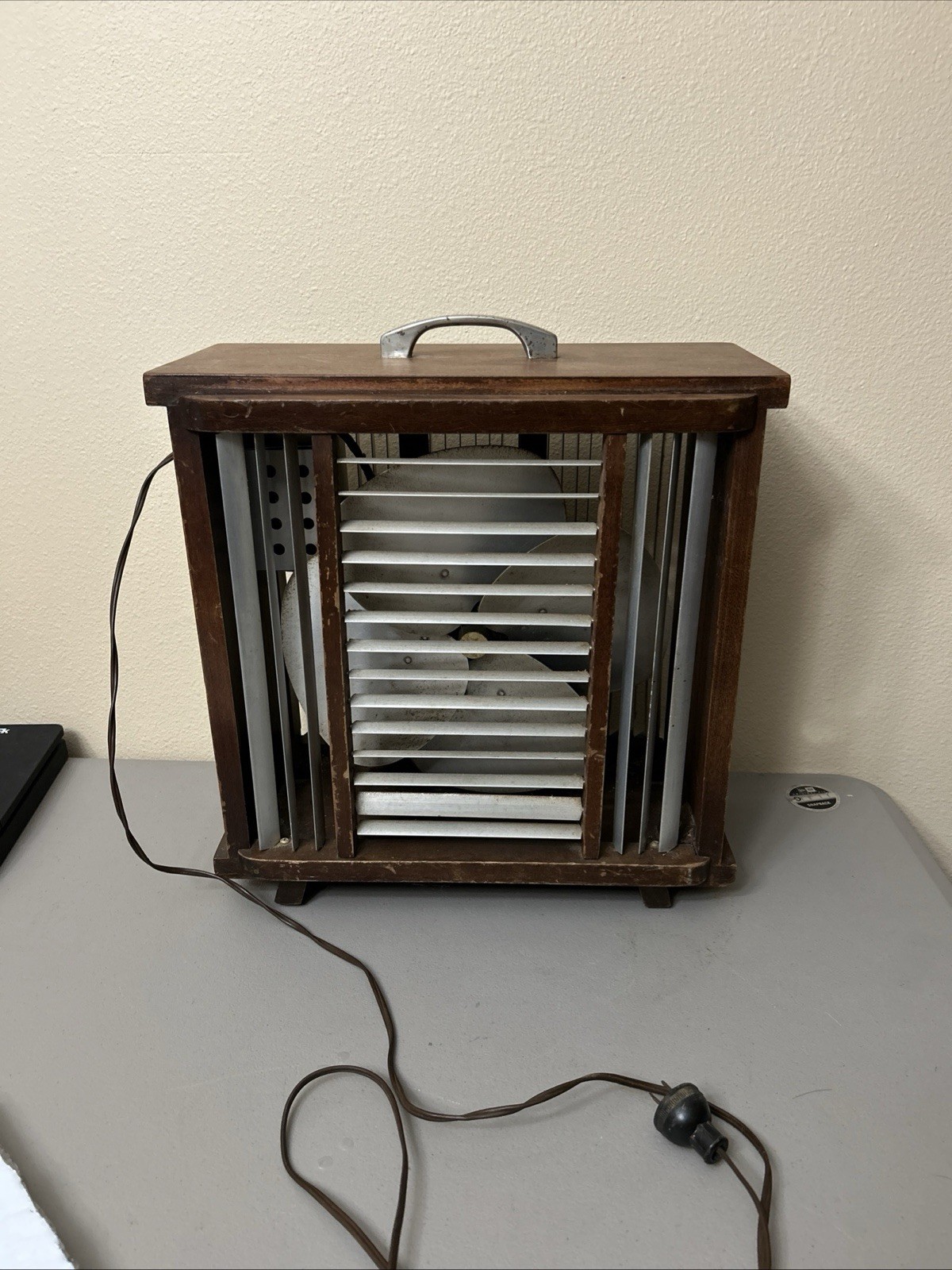 Antique Mathes Cooler Wood Box Fan 4 Speed Model 562 Rare Working Antique Mathes Cooler Wood Box Fan 4 Speed Model 562 Rare Working