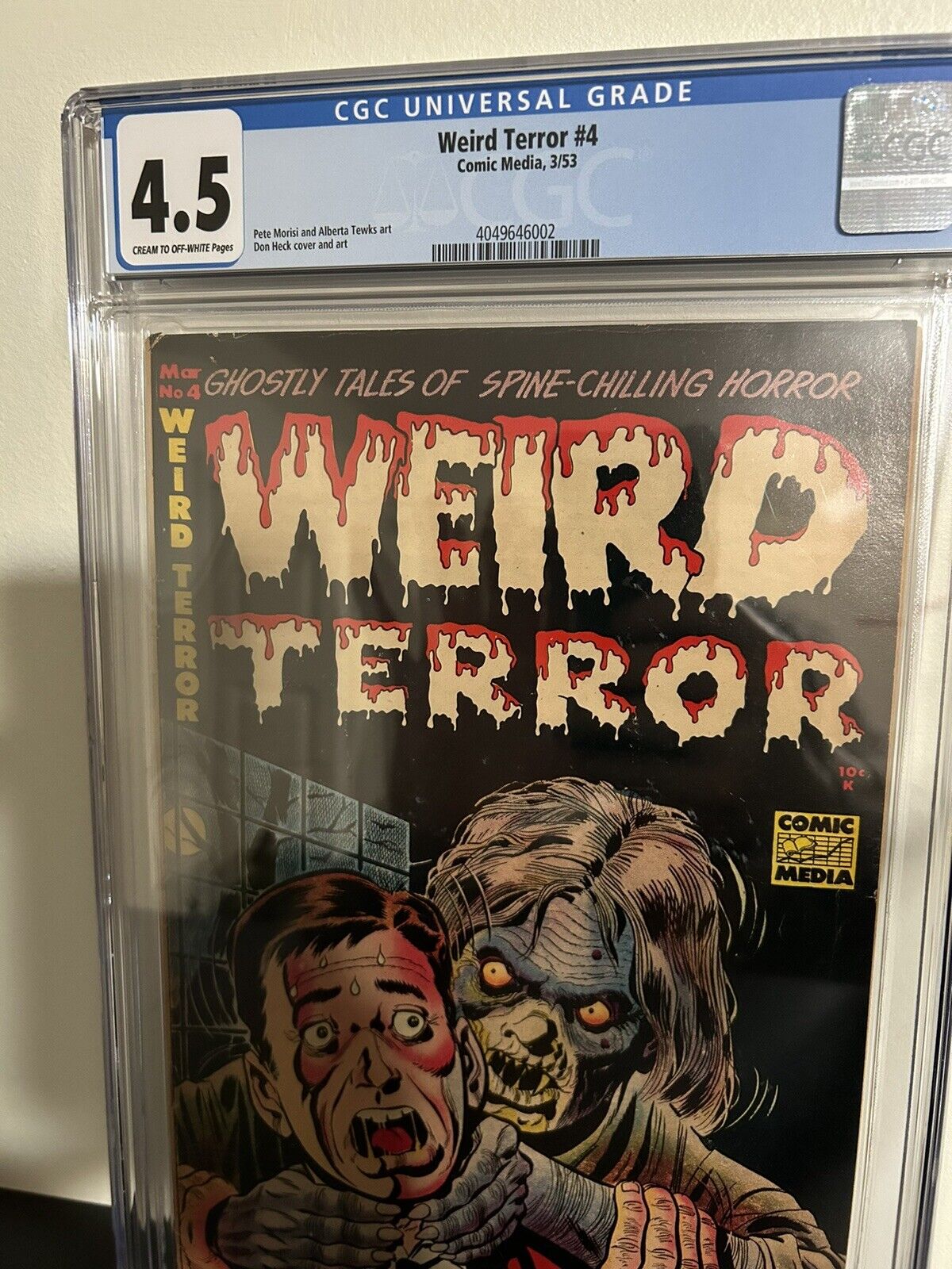 Weird Terror #4 CGC 4.5 Don Heck Cover Pre Code Horror, Comic Media 1953