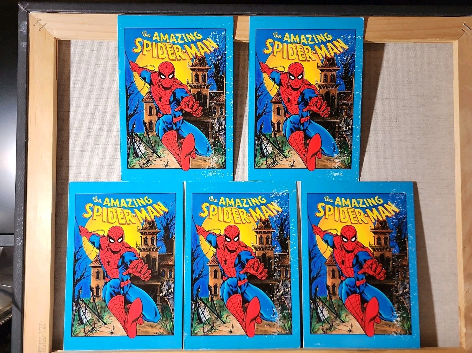Vintage 1983 THE AMAZING SPIDER-MAN Halloween Greeting Card LOT Of 5 HALLMARK Vintage 1983 THE AMAZING SPIDER-MAN Halloween Greeting Card LOT Of 5 HALLMARK