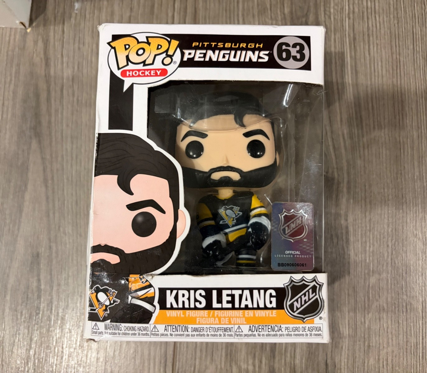 Kris Letang #63 Pittsburgh Penguins NHL Funko Pop Vinyl Kris Letang #63 Pittsburgh Penguins NHL Funko Pop Vinyl
