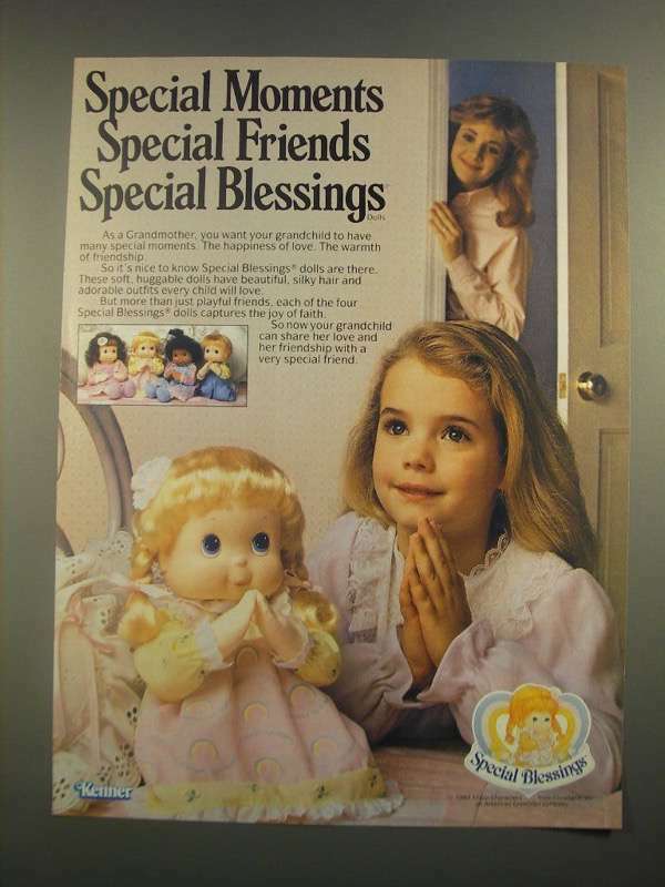 1988 Kenner Special Blessings Dolls Ad - Special Moments Special Friends