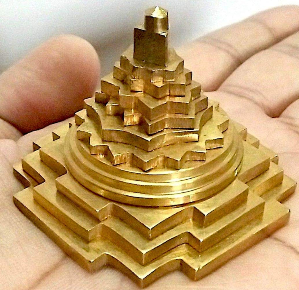 Shri Meru Yantra Ashtadhatu metal for Spiritual Powers & protect from negativity