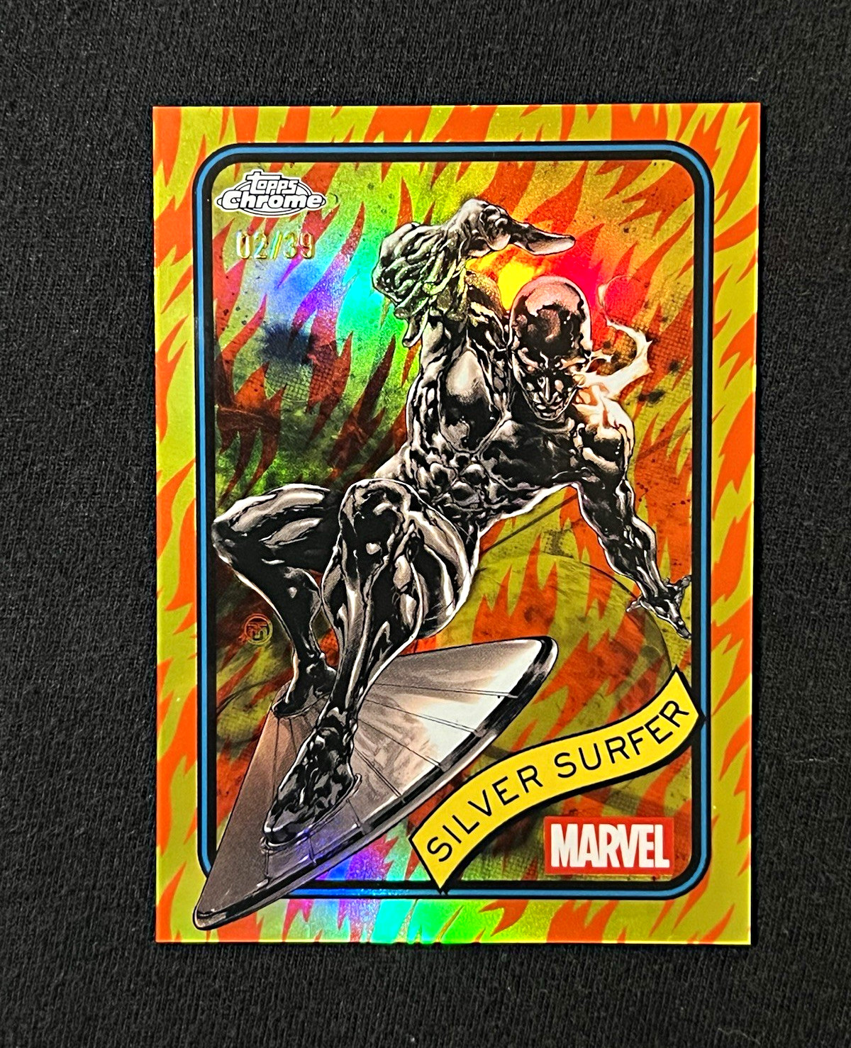 Topps 2025 Topps Chrome Marvel Silver Surfer #134 Serial Numbered /39 Topps 2025 Topps Chrome Marvel Silver Surfer #134 Serial Numbered /39