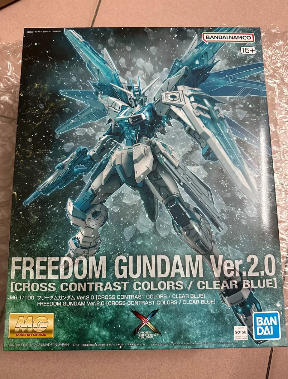 MG ZGMF-X10A Freedom Gundam2.0 CROSS CONTRAST COLORS Transparent Blue Ver. 1/100