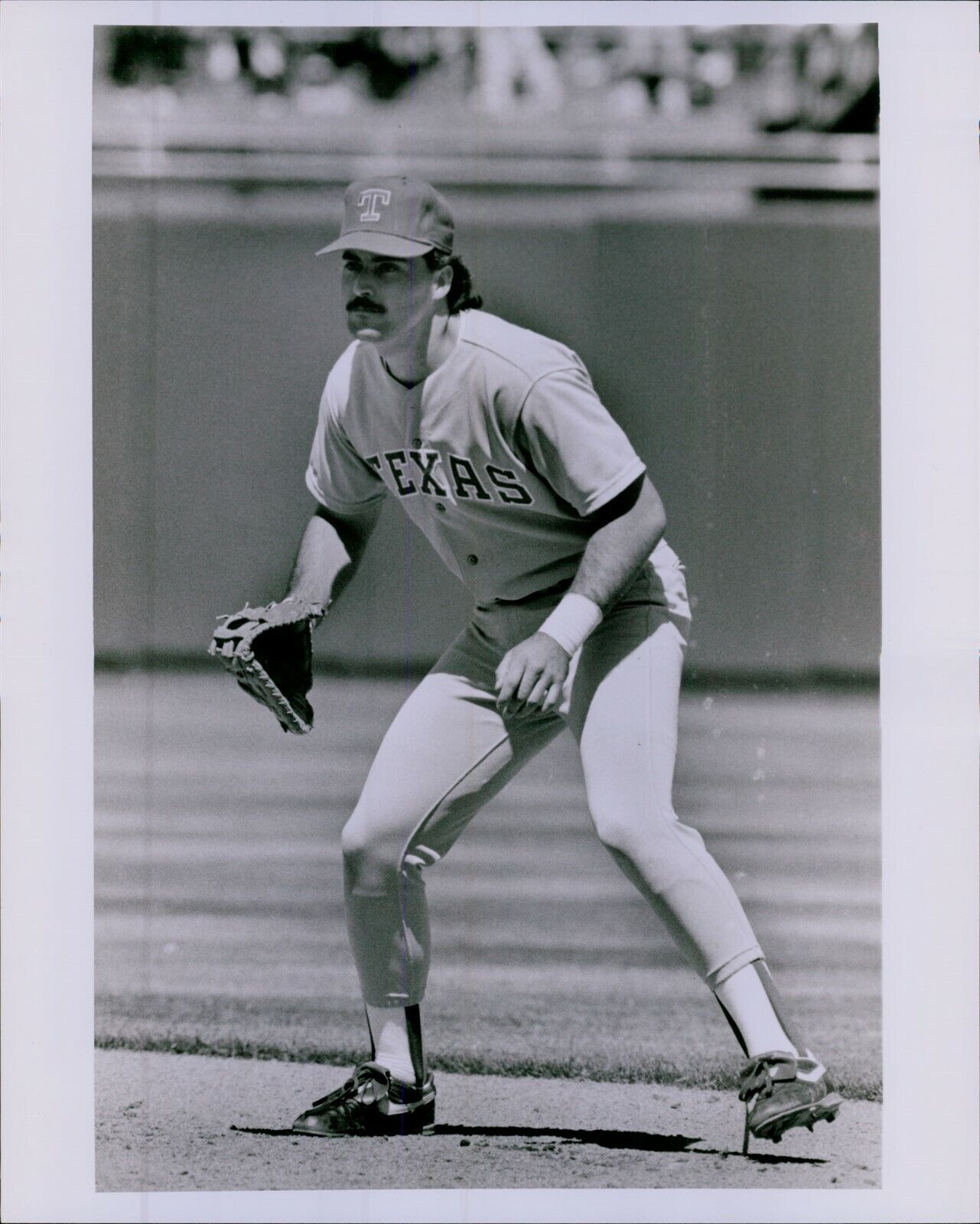 LG796 1990 Original Mitchell Layton Photo RAFAEL PALMEIRO Texas Rangers Baseball