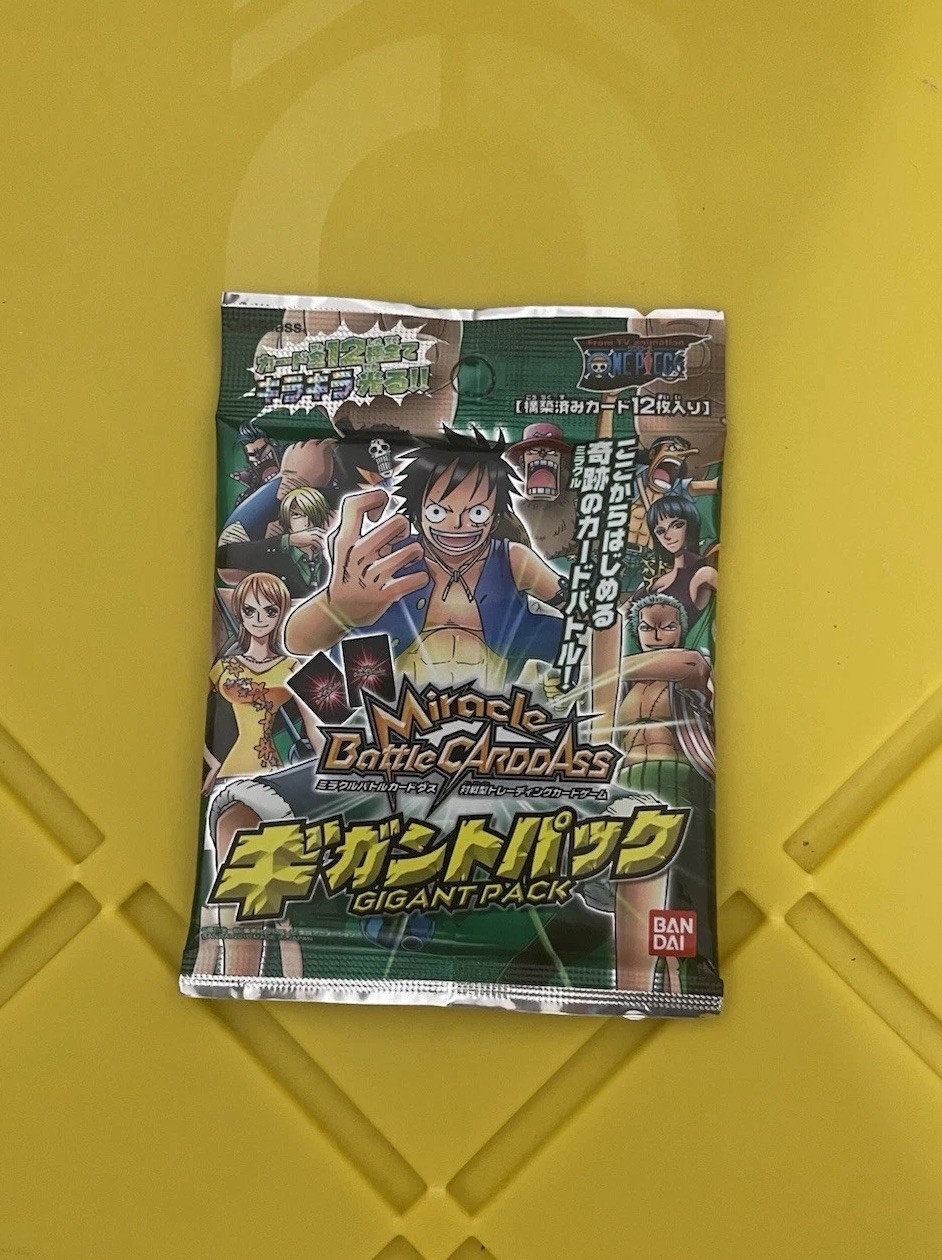 2010 One Piece Miracle Battle Carddas SEALED GIGANT PACK SCARCE EARLY VINTAGE OP