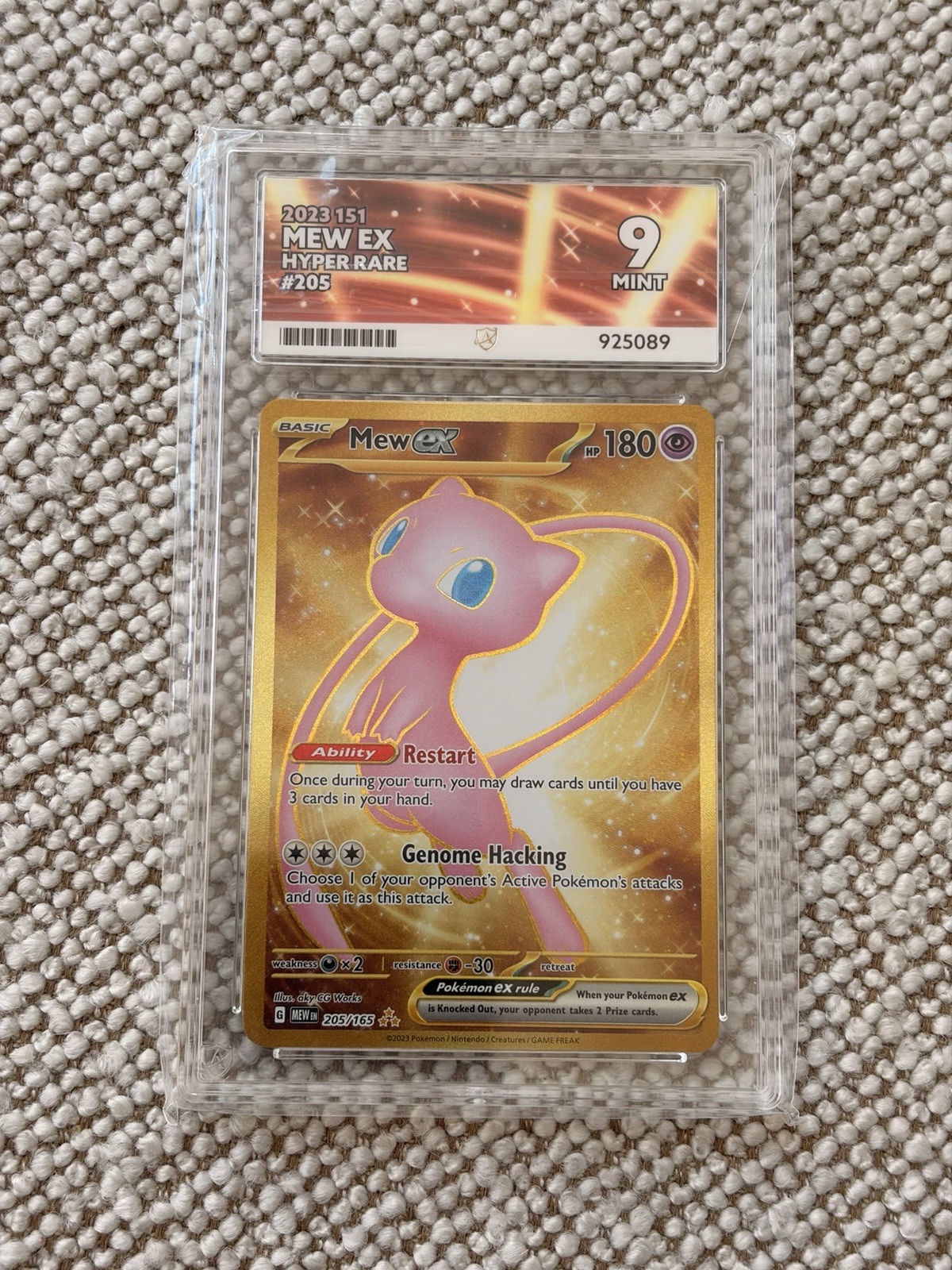 Mew Ex 205/165 Hyper Rare Pokémon TCG Scarlet & Violet-151 Ace 9 Mew Ex 205/165 Hyper Rare Pokémon TCG Scarlet & Violet-151 Ace 9