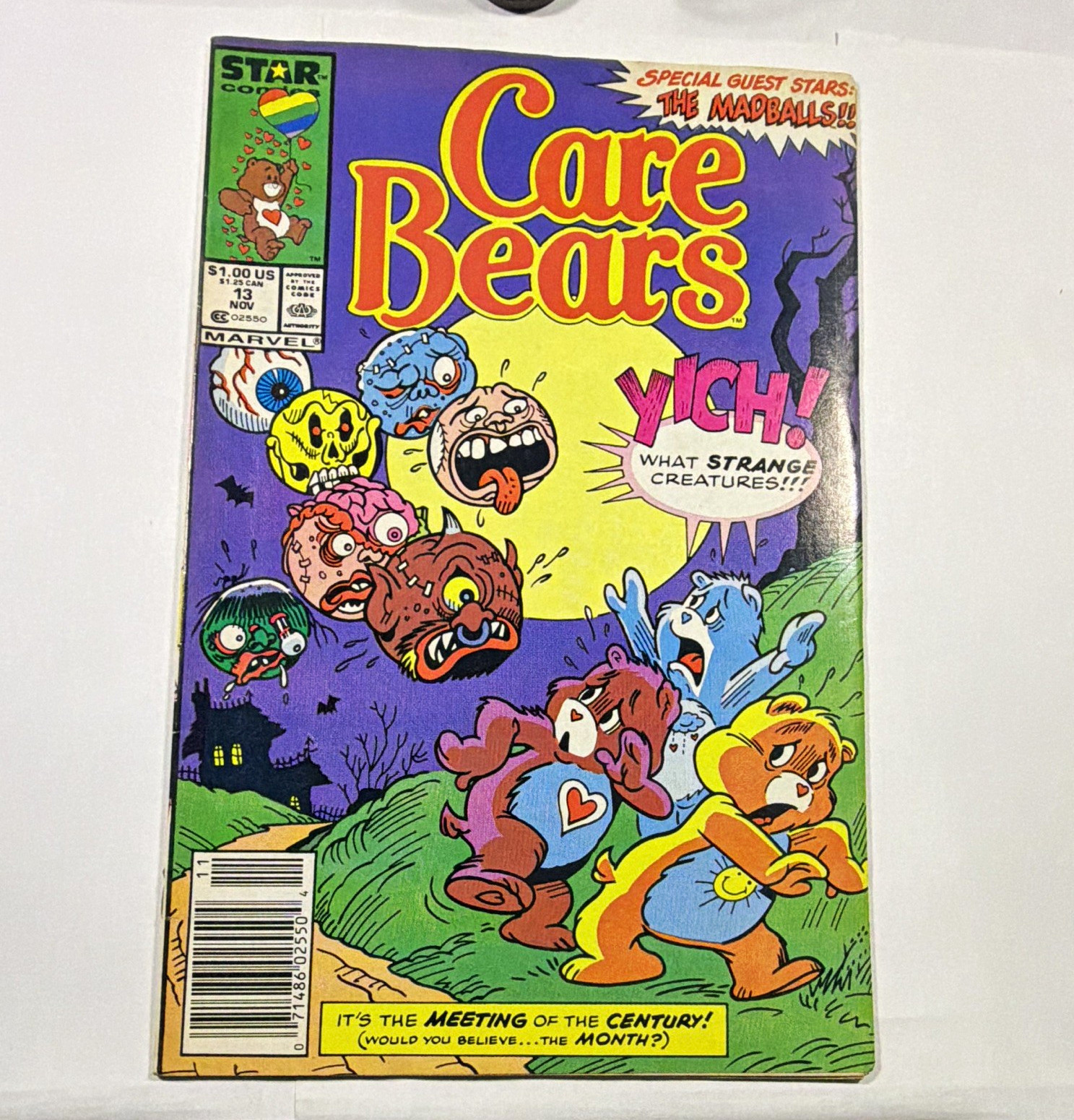 Marvel Care Bears #13 (1987) Special Guest Stars: Madballs Comic Book Marvel Care Bears #13 (1987) Special Guest Stars: Madballs Comic Book
