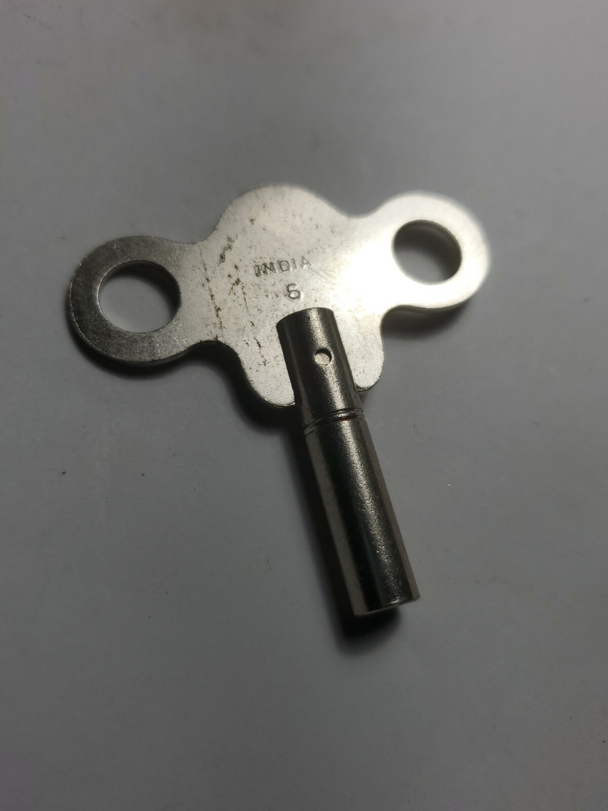 New Nickel Replacement Clock Key Size 6 / 3.75 mm For Key Wind Clocks New Nickel Replacement Clock Key Size 6 / 3.75 mm For Key Wind Clocks