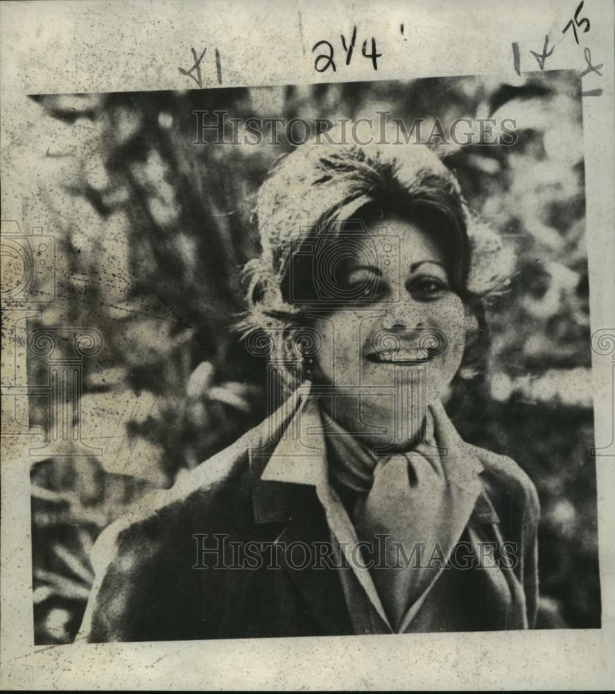 1976 Press Photo Jordanian Queen Alia six years ago as student at Loyola.